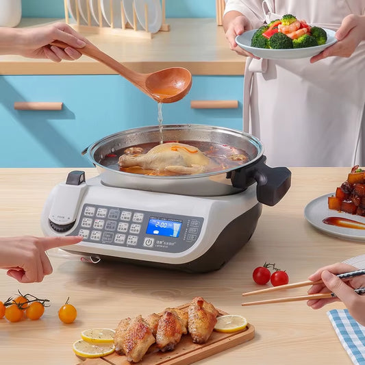 Oilless Automatic Multi-Functional Cooking Robot for Intelligent Culinary Preparation - Home Appliance