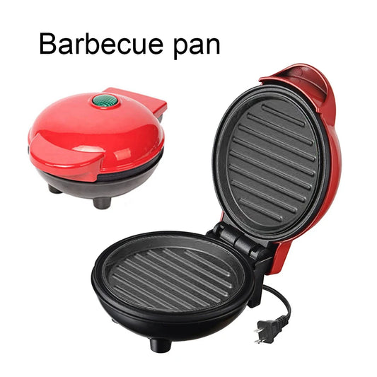 Electric Mini Waffle Maker and Breakfast Appliance with Non-Stick Coating and Dual-Sided Heating