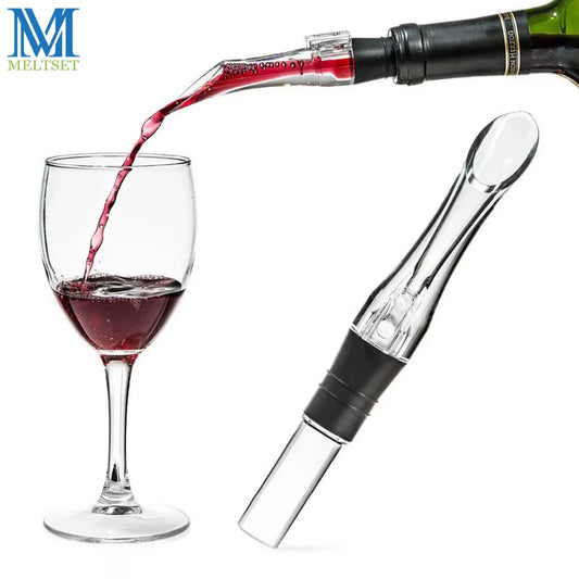 Elevate Your Wine Experience with the Meltset Portable Acrylic Wine Aerator and Pourer