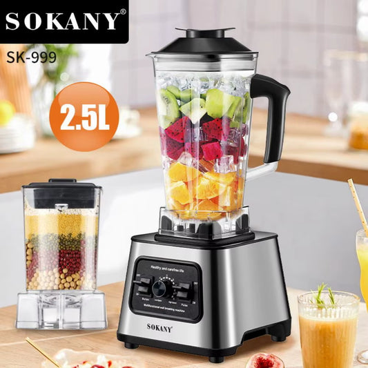Sokany SK-999 2.5L High-Power Multifunctional Wall Breaking Machine - Blender, Ice Crusher, and Cooking Appliance (6000W)