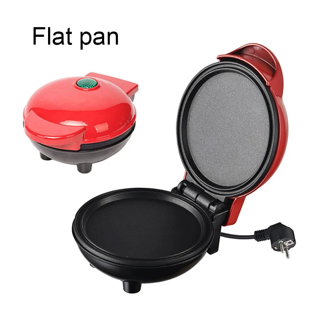 Electric Mini Waffle Maker and Breakfast Appliance with Non-Stick Coating and Dual-Sided Heating