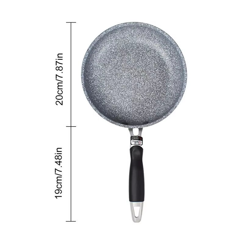 Japanese Style Non-Stick Stone Pan Set - Forged Aluminum Frying Pan with Ceramic Coating for Induction and Gas Stoves